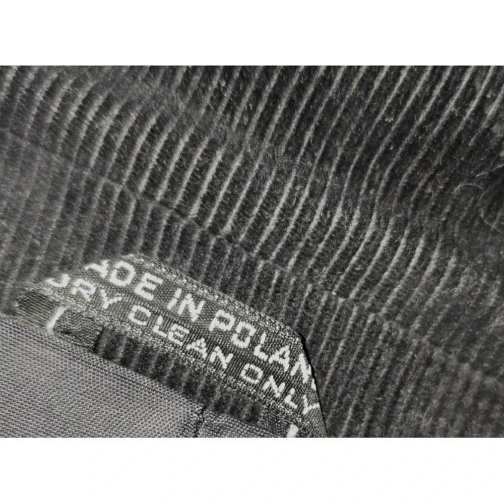 BRAD WHITNEY‎ Vintage Western Blazer Mens 40 Tall Black Corduroy Elbow Patch
